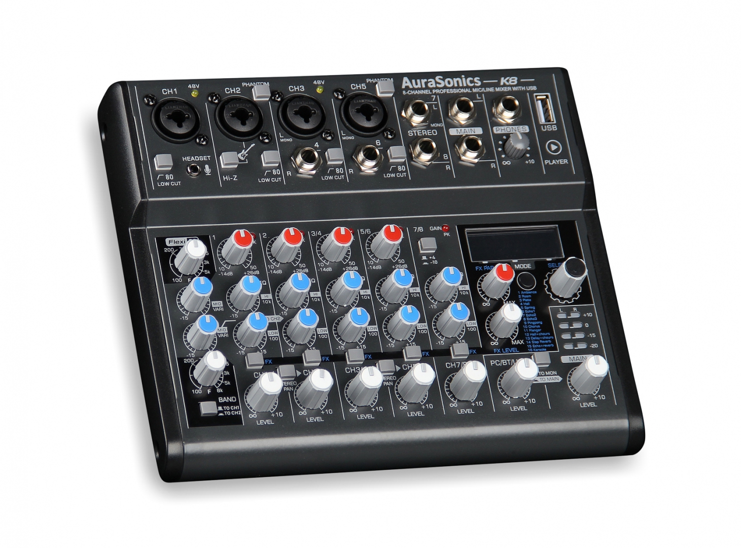 AuraSonics K8 компактный микшерный пульт в Холмске