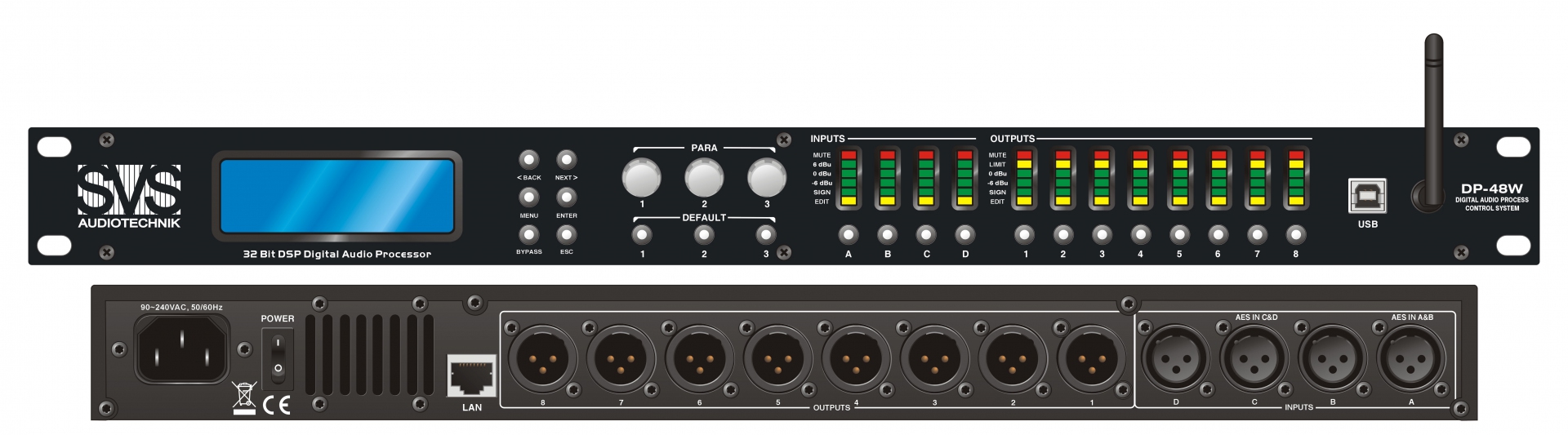 SVS Audiotechnik DP-48W Цифровой процессор: 4 входа 8 выходов в Холмске