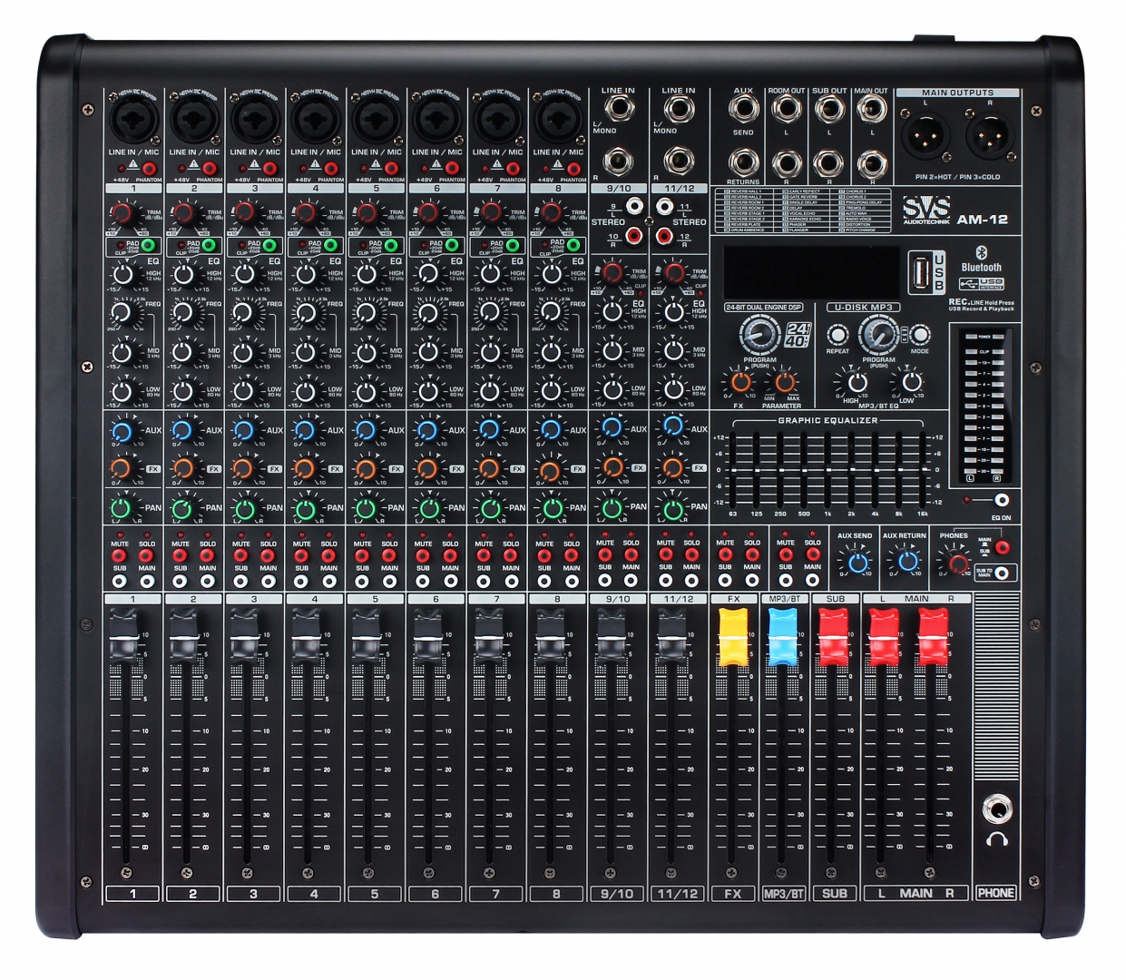 SVS Audiotechnik mixers AM-12 Микшерный пульт аналоговый, 12-канальный в Холмске