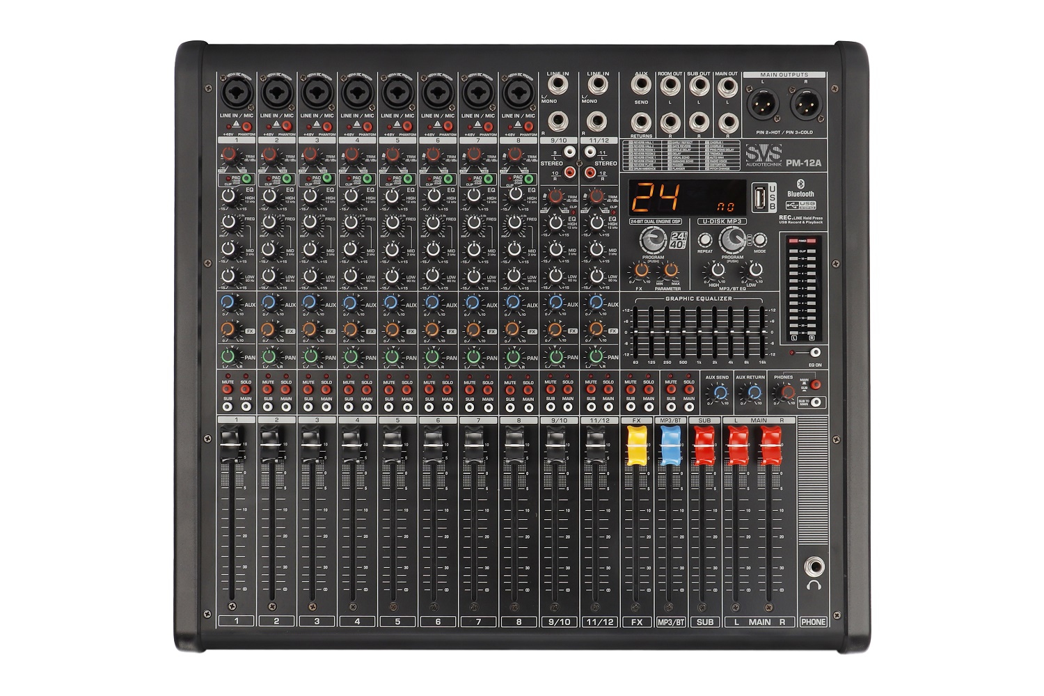 SVS Audiotechnik mixers PM-12A Активный аналоговый микшерный пульт, 12-канальный в Холмске